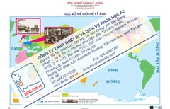 Lược đồ thế giới thế kỉ XVIII (Tranh giấy)