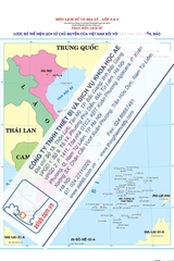 Lược đồ thể hiện lịch sử chủ quyền của Việt Nam đối với các khu vực biển, đảo (Tranh giấy)