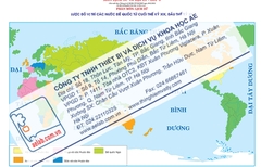 Lược đồ vị trí các nước đế quốc từ cuối thế kỉ XIX, đầu thế kỉ XX (Tranh giấy)