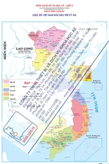 Lược đồ Việt Nam nửa đầu thế kỉ XIX (Tranh giấy)