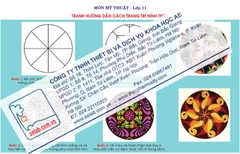 Tranh hướng dẫn cách trang trí hình tròn