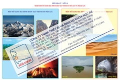 Tranh một số dạng địa hình được tạo thành do nội lực và ngoại lực