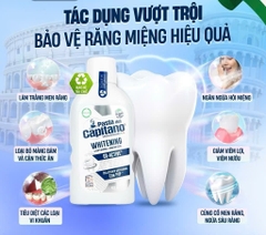 Nước Súc Miệng Capitano 400ml Hương Bạc Hà Dịu Nhẹ Giúp Trắng Răng, Sạch Mảng Bám, Hết Hôi Miệng, Giữ Hơi Thở Thơm Mát