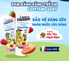 Kem Đánh Răng Cho Bé Capitano Toothpaste Nhiều Mùi Hương Kem Đánh Răng Trẻ Em An Toàn, Dịu Nhẹ 75g