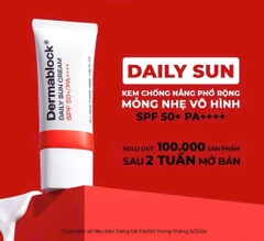Kem Chống Nắng Dermablock SPF50+ PA++++ Giúp Chống Nắng Và Nâng Tone Cho Mọi Loại Da 35ml