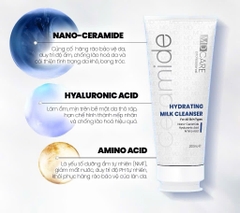 Sữa Rửa Mặt MD CARE Hydrating Milk Cleanser  Dịu Nhẹ Và Cấp Ẩm Cho Da Nhạy Cảm200ml