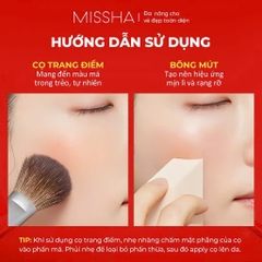 Missha Phấn Má Hồng Cotton Blush 4.2g Mỏng Nhẹ, Bám Màu, Tự Nhiên