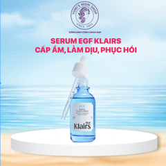 Tinh chất Dear Klairs EGF Hyaluronic Acid cấp ẩm, làm dịu, phục hồi da EGF Blue AC Calming Serum 50g