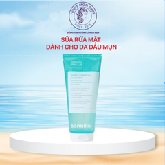 Gel rửa mặt kiểm soát nhờn cho da dầu mụn Sensilis Purify Essential Cleanser 200ml