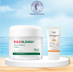 Dr.G Bộ chăm sóc da R.E.D BLEMISH Clear Soothing Cream Bonus Set (Kem 70ml + KCN 20ml)