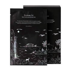Mặt nạ giấy cấp ẩm dưỡng sáng săn chắc da chiết xuất trà đen lên men Pyunkang Yul Black Tea Revitalizing Mask Pack 25ml