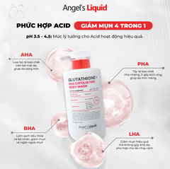 COMBO Sữa Tắm và Xịt Giảm Mụn Lưng Sáng Da Cơ Thể Angel's Liquid