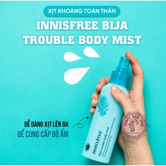 Xịt trị mụn body Innisfree Bija Trouble Body Mist