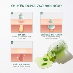Tinh Chất BHA Và Trà Xanh Giảm Mụn, Kiềm Dầu Dr.Ceuracle Vegan BHA&Matcha Ampoule 30ml