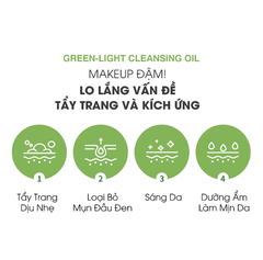 Dầu Tẩy Trang Cho Da Nhạy Cảm GRAYMELIN Green Light Cleansing Oil 400ml