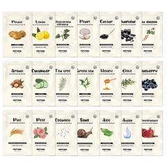 Mặt nạ giấy Pretty Skin Total Solution Essential Sheet Mask thiên nhiên cải thiện da hoàn hảo 23g Hàn Quốc