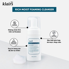Sữa Rửa Mặt Klairs Rich Moist Foaming Cleanser