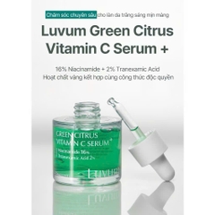 Tinh Chất Dưỡng Sáng Da 2% Tranexamic Acid+16% Niacinamide Luvum Green Citrus Vitamin C Serum 30ml