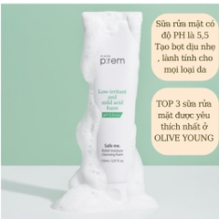 Sữa rửa mặt Make P:rem Safe Me Relief Moisture Cleansing Foam 150ml