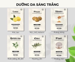Mặt nạ giấy Pretty Skin Total Solution Essential Sheet Mask thiên nhiên cải thiện da hoàn hảo 23g Hàn Quốc
