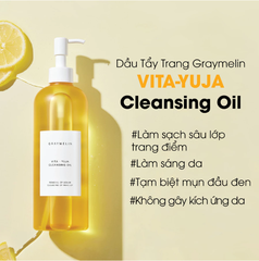 Dầu Tẩy Trang Làm Sáng Da Graymelin VITA-YUJA Cleansing Oil 400ml