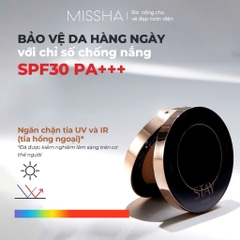 Missha Phấn Nước Stay Cushion High Cover 14g Kiềm Dầu Lâu Trôi Cho Lớp Nền Mịn Lì