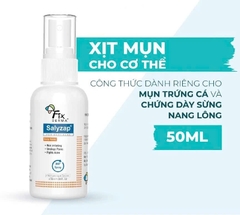 Xịt Mụn Lưng FIXDERMA Salyzap For Body Acne Body Spray [50ml] Giúp Giảm Mụn, Ngăn Ngừa Mụn Viêm Sưng Ở Cơ Thể