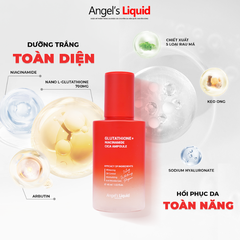 SERUM LÀM TRẮNG, KIỂM SOÁT DẦU & THU NHỎ LỖ CHÂN LÔNG ANGEL'S LIQUID GLUTATHIONE PLUS NIACINAMIDE CICA AMPOULE 45ML