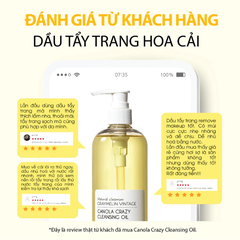 Dầu Tẩy Trang Hoa Cải GRAYMELIN Vintage Canola Crazy Cleansing Oil 300ml