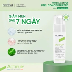 Serum Noreva Actipur Peel Concentrated 30ml kiềm dầu dành cho da dầu mụn và da dầu mụn nhạy cảm