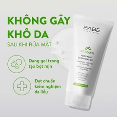 Sữa rửa mặt BABÉ Stop Akn Purifying Cleansing gel cho da dầu mụn