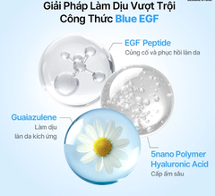 Tinh chất Dear Klairs EGF Hyaluronic Acid cấp ẩm, làm dịu, phục hồi da EGF Blue AC Calming Serum 50g