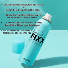 Xịt khoá nền mịn lì So Natural All Day BLUR Makeup Setting Fixx 75ml (XANH)
