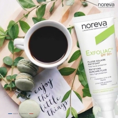 Kem chống nắng dành cho da dầu mụn Noreva Exfoliac Matifing Suncare Fluid SPP50+ 40ML
