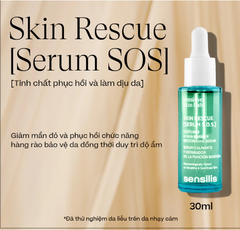 Tinh chất làm dịu, phục hồi da thương tổn Sensilis Skin Rescue [Serum S.O.S.] 30ml