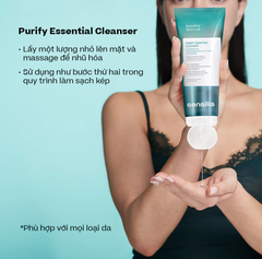 Gel rửa mặt kiểm soát nhờn cho da dầu mụn Sensilis Purify Essential Cleanser 200ml