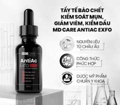 Tẩy Tế Bào Chết Home Peel Kiểm Soát Mụn, Giảm Viêm Và Giảm Tiết Dầu MD CARE AntiAc Exfo 30ml