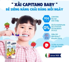 Kem Đánh Răng Cho Bé Capitano Toothpaste Nhiều Mùi Hương Kem Đánh Răng Trẻ Em An Toàn, Dịu Nhẹ 75g