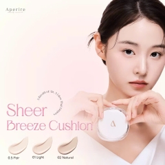 [Mới] Phấn Nước Bắt Sáng Căng Bóng Tự Nhiên Aperire Sheer Breeze Cushion SPF50+/PA+++ 13g