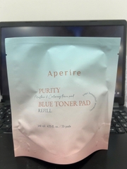 Toner Pad Tinh Khiết Cấp Ẩm Dịu Da Cấp Tốc Aperire Purity Blue Moisture and Calming Toner Pad 140ml/70 miếng