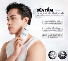 Sữa Tắm Giảm Mụn & Tẩy Tế Bào Chết AHAs & BHA MD CARE Exfoliating Body Wash 200ml