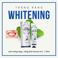 Kem Đánh Răng Capitano Toothpaste- 8 Hương Vị Kem Đánh Răng Trắng Răng Ngừa Sâu Răng Giảm Ê Buốt 75g