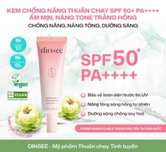 Kem Chống Nắng Thuần Chay Nâng Tone HỒNG Dinsee Premium Vegan Tone Up Sunscreen SPF50+ PA++++ (50ml)