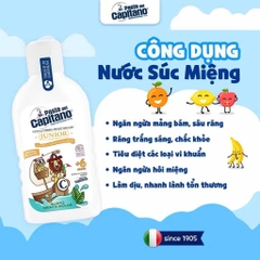 Nước Súc Miệng Capitano 400ml Hương Bạc Hà Dịu Nhẹ Giúp Trắng Răng, Sạch Mảng Bám, Hết Hôi Miệng, Giữ Hơi Thở Thơm Mát