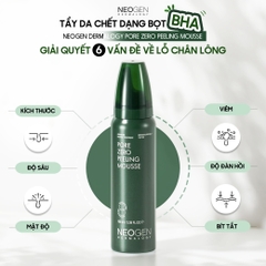 Tẩy Da Chết Bọt Mịn BHA Neogen Dermalogy Pore Zero Peeling Mousse - Giải quyết 6 vấn đề về lỗ chân lông
