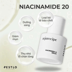 Serum dưỡng trắng PESTLO Rejurecipe Niacinamide 20% 30ml