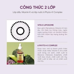 Serum Dưỡng Sáng Da, Giảm Quầng Thâm Chuyên Sâu Dr.Ceuracle PLC Vita K Liposome Oil Ampoule 50ml