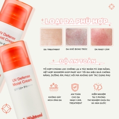 Kem Chống Nắng By Wishtrend UV Defense Moist Cream SPF50+PA++++ 50g