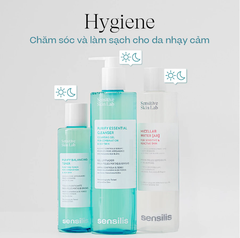 Gel rửa mặt kiểm soát nhờn cho da dầu mụn Sensilis Purify Essential Cleanser 200ml
