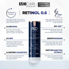Kem Dưỡng Làm Sáng, Trẻ Hoá Và Cải Thiện Nếp Nhăn MD CARE PRO-RETINOL 30ml